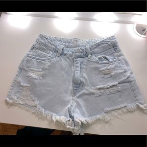 vintage ultra high rise shorts size 3